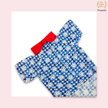 Premium Blue Winter Dog Shirt – Soft, Warm & Stylish Design