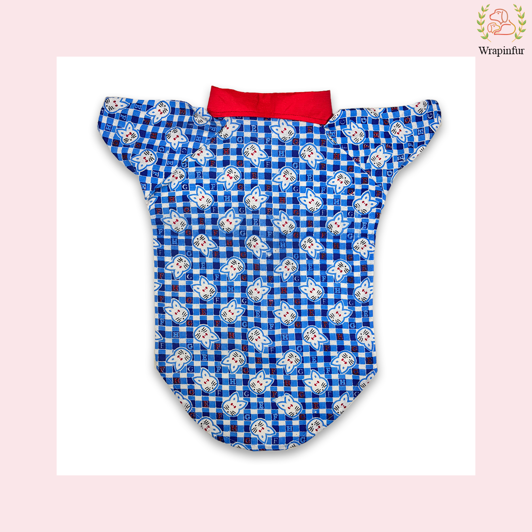 Premium Blue Winter Dog Shirt – Soft, Warm & Stylish Design