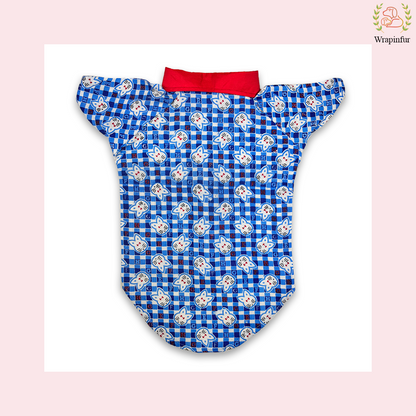 Premium Blue Winter Dog Shirt – Soft, Warm & Stylish Design