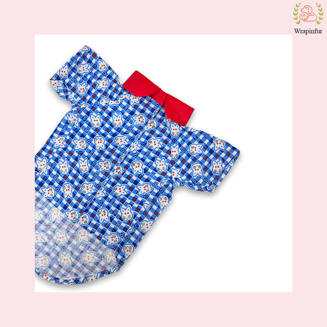 Premium Blue Winter Dog Shirt – Soft, Warm & Stylish Design