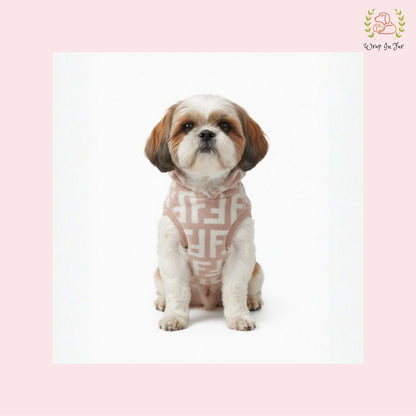 Premium Pink Fleece Dog Winter Hoodie – Soft Warm Winter Wear for Pets