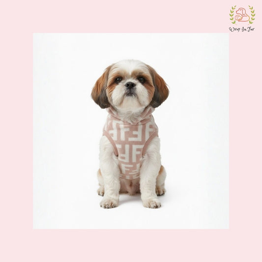 Premium Pink Fleece Dog Winter Hoodie – Soft Warm Winter Wear for Pets