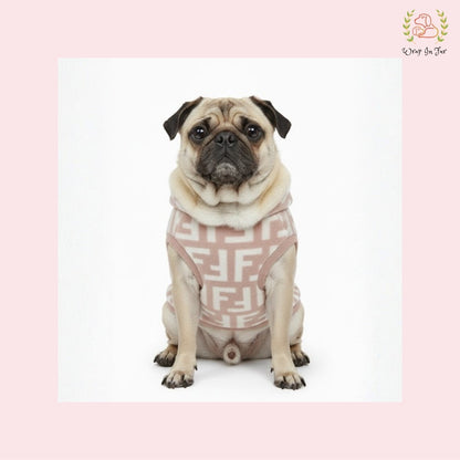 Premium Pink Fleece Dog Winter Hoodie – Soft Warm Winter Wear for Pets