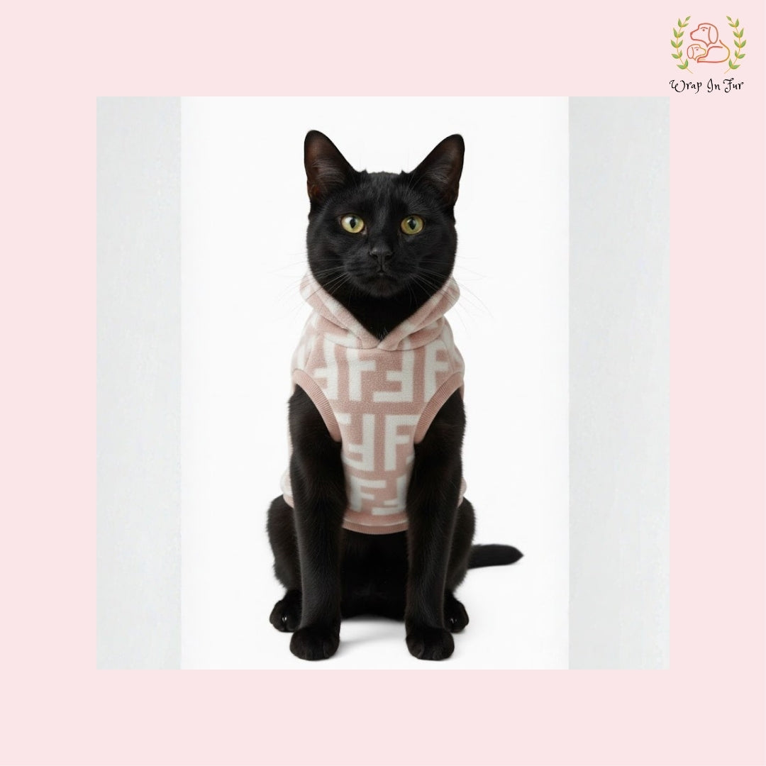 Premium Pink Fleece Dog Winter Hoodie – Soft Warm Winter Wear for Pets