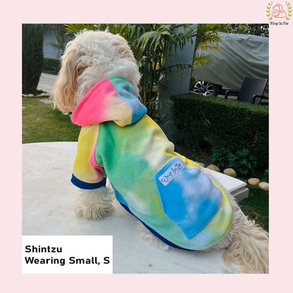 Prism Glow Dog Hoodie – Soft & Colorful Wear