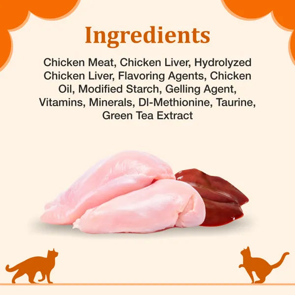 Purepet Creamy Real Chicken Lickable Cat Treat