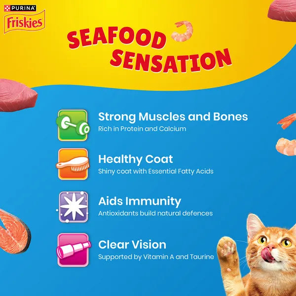 Purnia Friskies Seafood Cat Dry Food