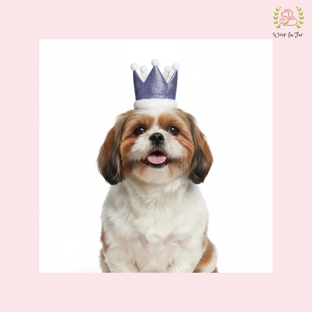 Purple Birthday Crown for Dogs – Party Hat & Celebration Accessory