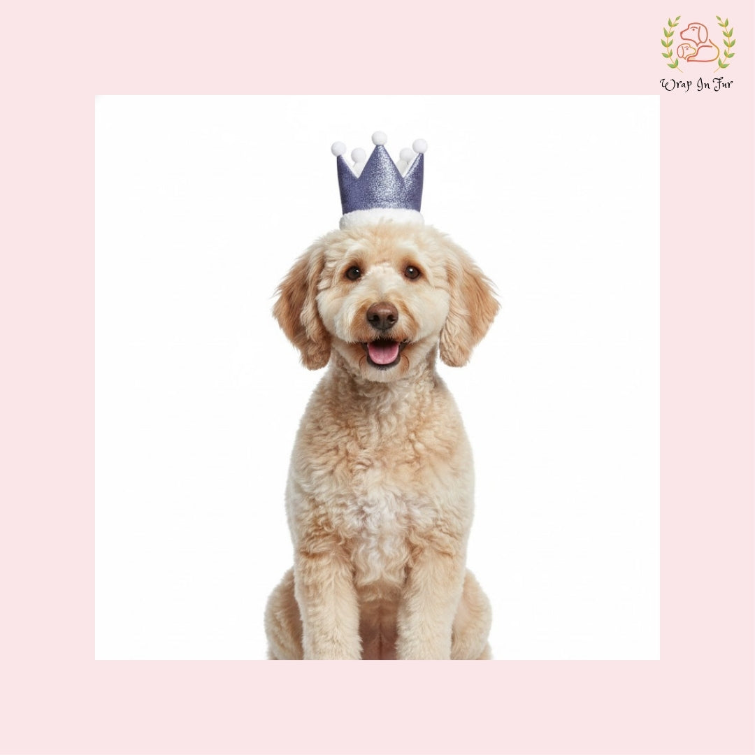 Purple Birthday Crown for Dogs – Party Hat & Celebration Accessory