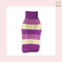 Purple Striped Dog Sweater for Winter – Soft, Warm & Stretchy