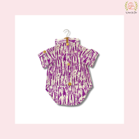 Purple Tie Dye Dog Kurta - Modern Indian Dog Ethnic Wear Dress