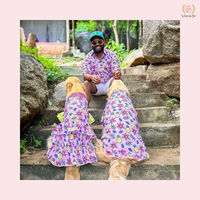 Purple bouquet shirt  ( Dog shirt along with Human Twinning Shirt )