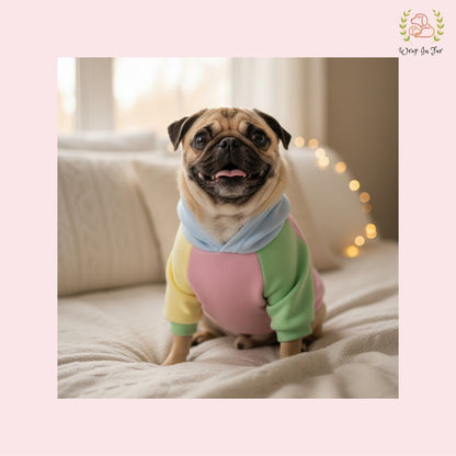 RainbowSoft Dog Hoodie – Plush, Comfy & Cute