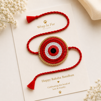 Red Evil Eye Rakhi for Dogs & Cats
