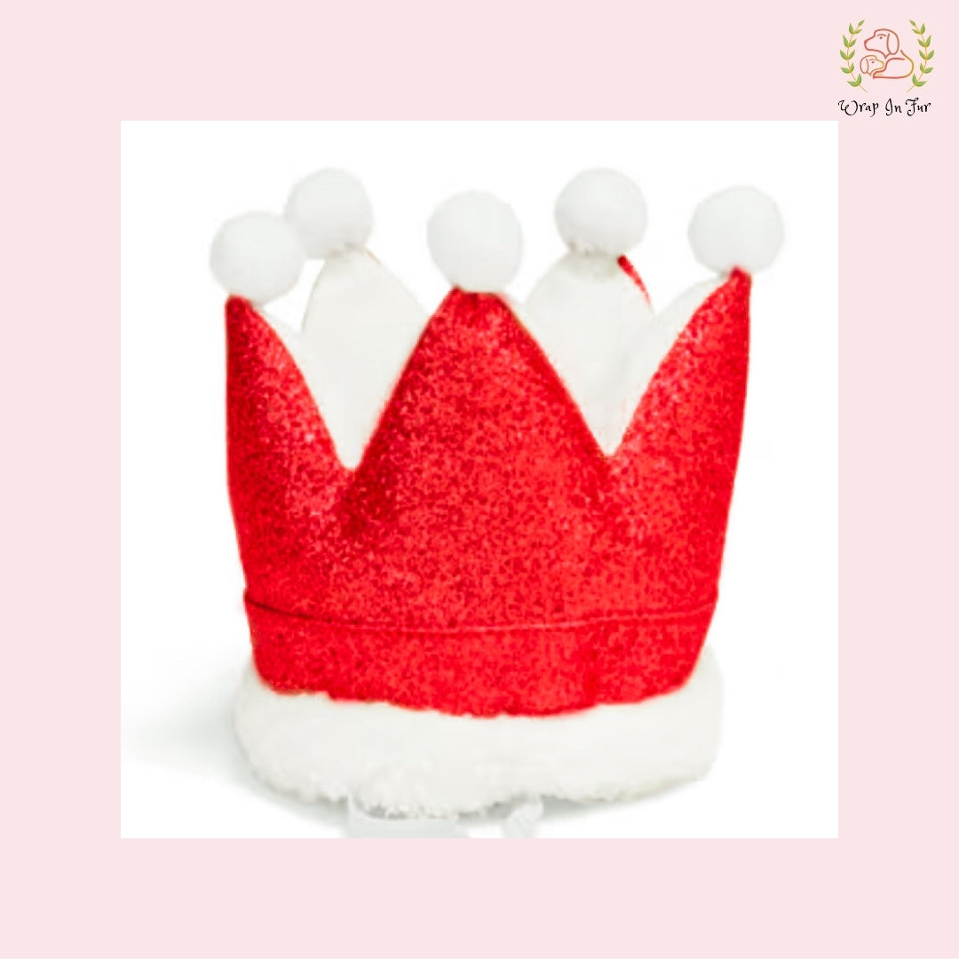 Red Birthday Crown for Dogs – Party Hat & Celebration Accessory