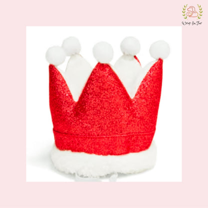 Red Birthday Crown for Dogs – Party Hat & Celebration Accessory