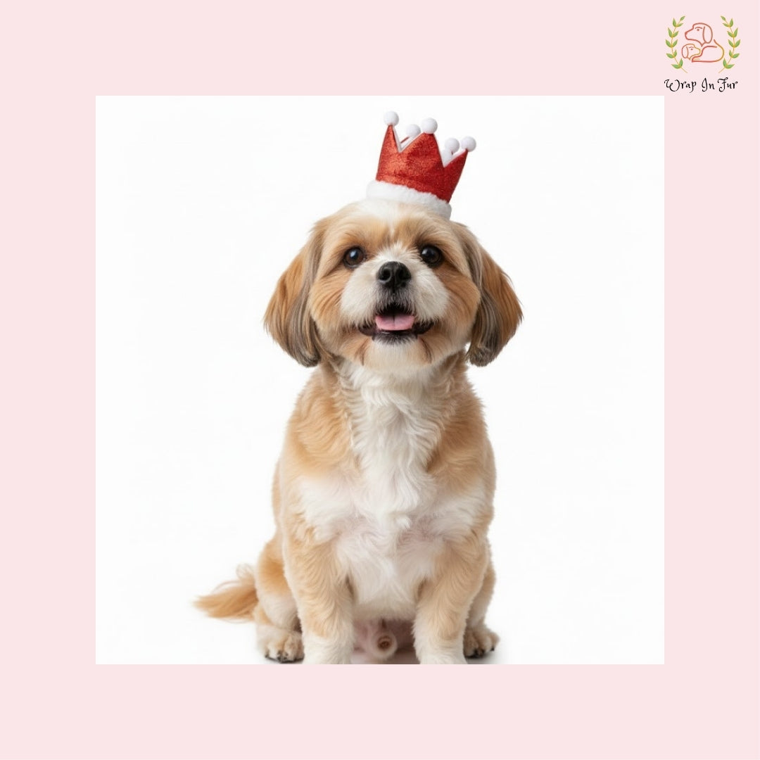 Red Birthday Crown for Dogs – Party Hat & Celebration Accessory