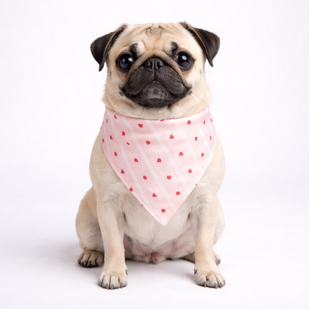 Red Heart Dog bandana