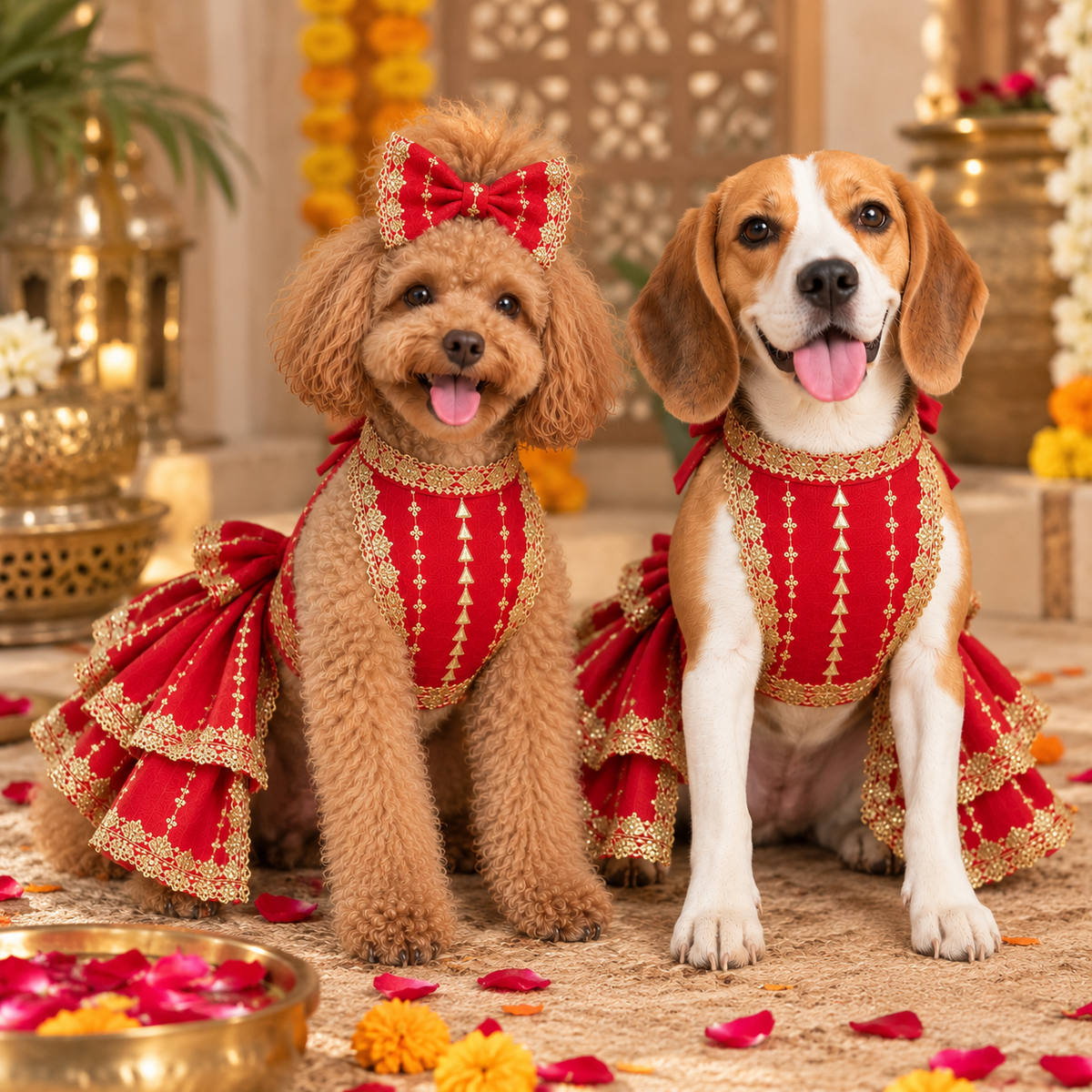 Lehenga for Poddle dog