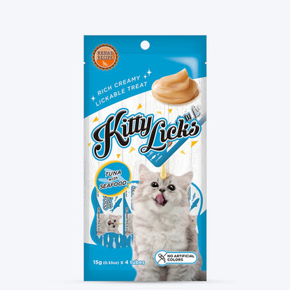Rena's Recipe Kitty Licks Tuna & Seafood Cat Treat | Wrapinfur