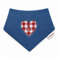 Reversible Personalised Denim Dog Bandana