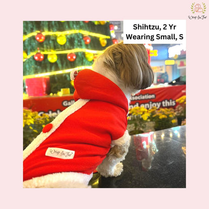 Santa Claus Dog Hoodie – Cozy Christmas Winter Wear for Pets