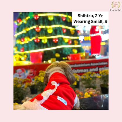 Santa Claus Dog Hoodie – Cozy Christmas Winter Wear for Pets