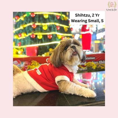 Santa Claus Dog Hoodie – Cozy Christmas Winter Wear for Pets