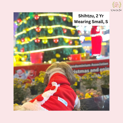 Santa Claus Dog Hoodie – Cozy Christmas Winter Wear for Pets