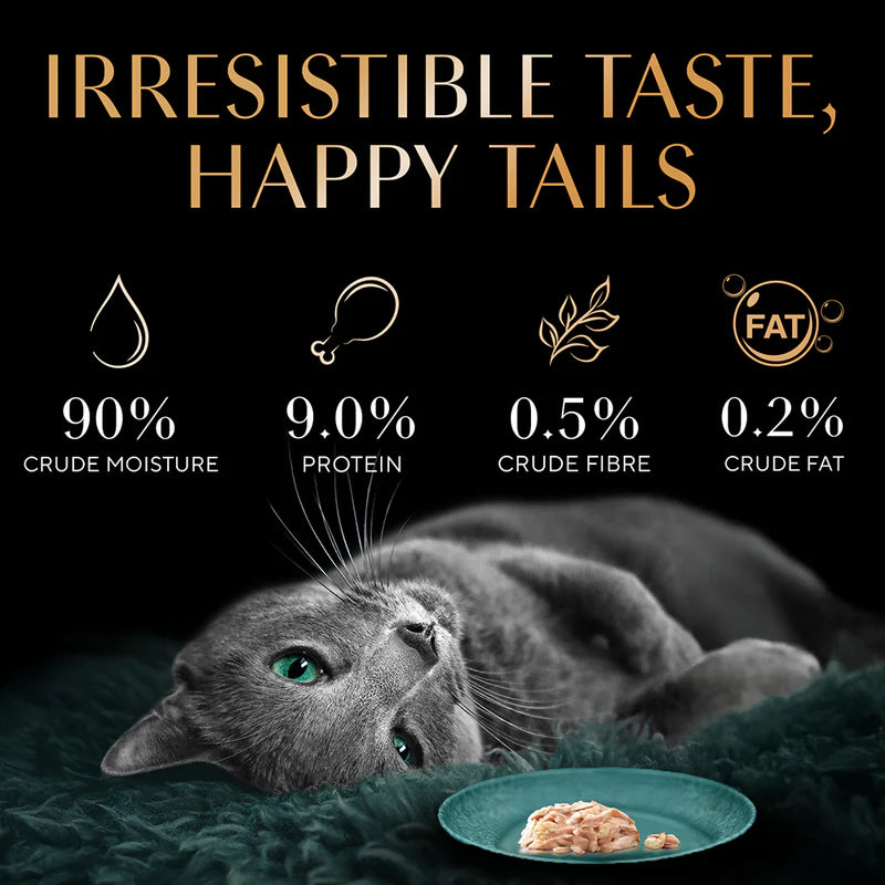 Sheba Deluxe Tuna & Prawns in Gravy Wet Cat Food for Adult Cats | 85g