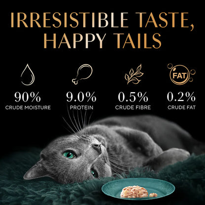 Sheba Deluxe Tuna & Prawns in Gravy Wet Cat Food for Adult Cats | 85g