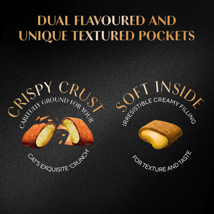Sheba Duo Crispy & Creamy Cat Treats | Tuna & Chicken, Salmon & Tuna, Chicken & Salmon | 9 x 15g (135g)