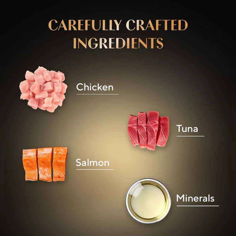 Sheba Duo Crispy & Creamy Cat Treats | Tuna & Chicken, Salmon & Tuna, Chicken & Salmon | 9 x 15g (135g)