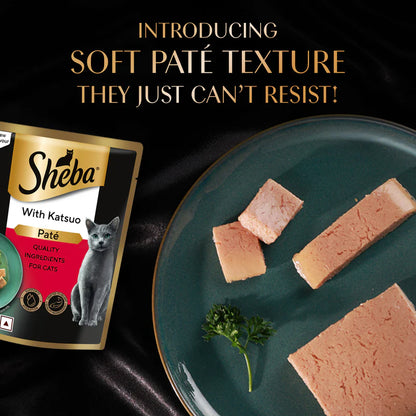 Sheba Katsuo Pate Wet Food For Adult Cat - 70 gm