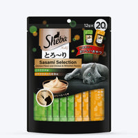 Sheba Melty Sasami Selection Creamy Cat Treats | Chicken & Chicken with Whitefish | 20 x 12g (240g)