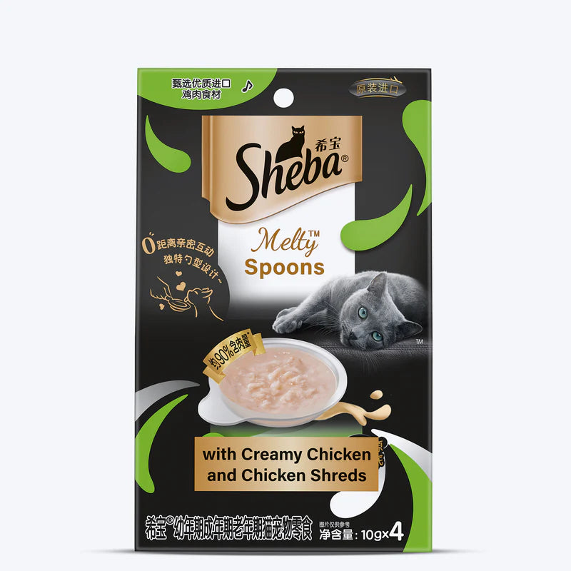 Sheba Melty Spoons Creamy Chicken 