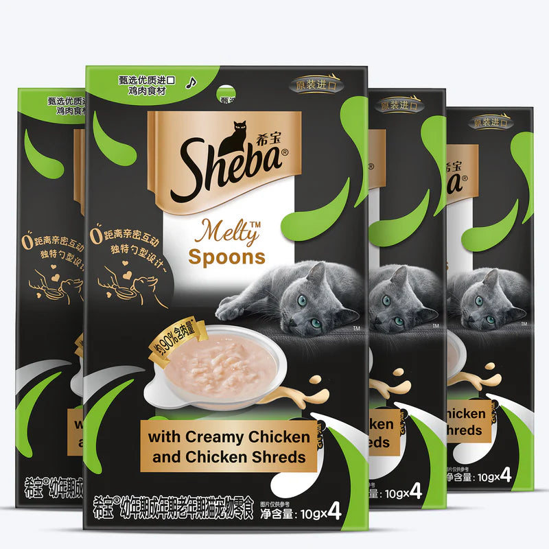Sheba Melty Spoons Creamy Chicken 