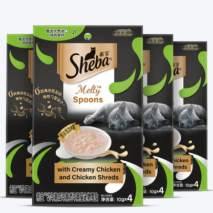 Sheba Melty Spoons Creamy Chicken 