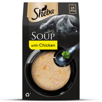 Sheba Soup with Chicken Wet Cat Food | 40g x 4 Pouches