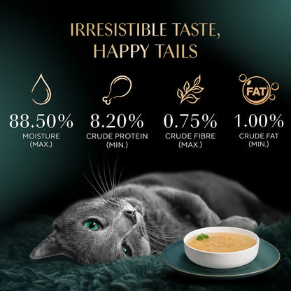 Sheba Soup with Chicken Wet Cat Food | 40g x 4 Pouches