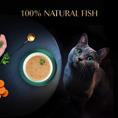 Sheba Soup with Tuna Wet Cat Food | 40g x 4 Pouches