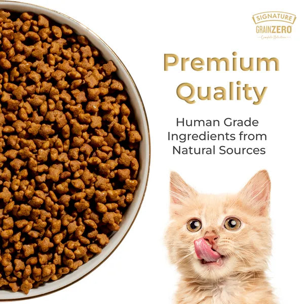 Signature Grain Zero Adult Dry Cat Food, Sardine and Mackerel