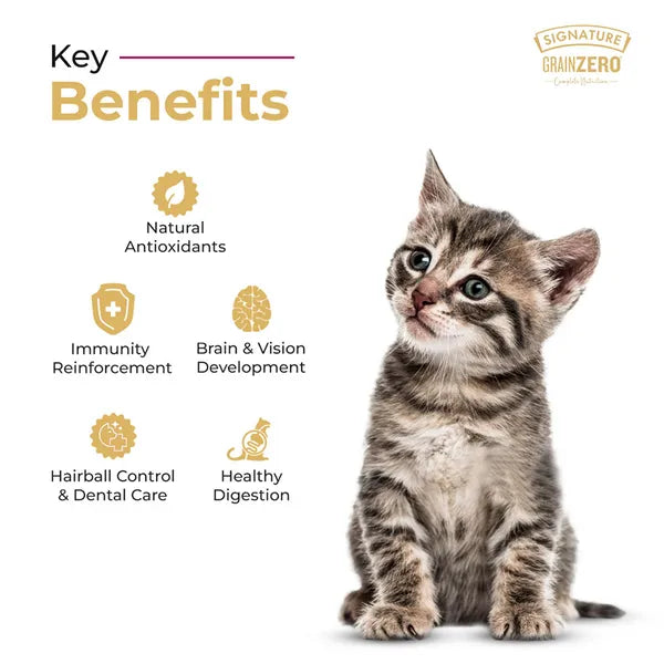 Signature Grain Zero Ocean Fish, Sardine and Mackerel Mother and Kitten Cat Dry Food