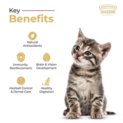 Signature Grain Zero Ocean Fish, Sardine and Mackerel Mother and Kitten Cat Dry Food