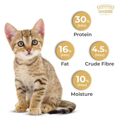 Signature Grain Zero Ocean Fish, Sardine and Mackerel Mother and Kitten Cat Dry Food