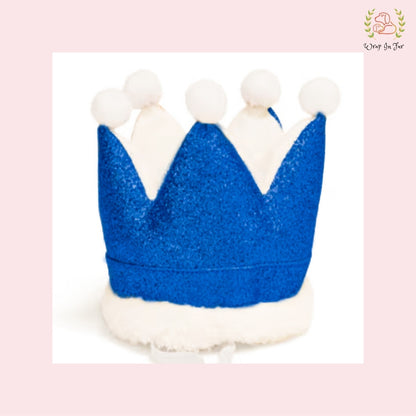 Blue Birthday Crown for Dogs – Party Hat & Celebration Accessory