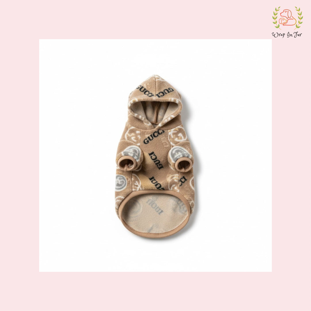 Soft Fleece Dog Winter Jacket Hoodie – Stylish Winter Outfit