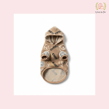 Soft Fleece Dog Winter Jacket Hoodie – Stylish Winter Outfit