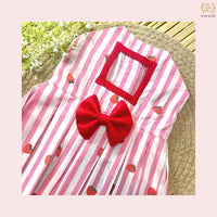 Strawberry dog frock