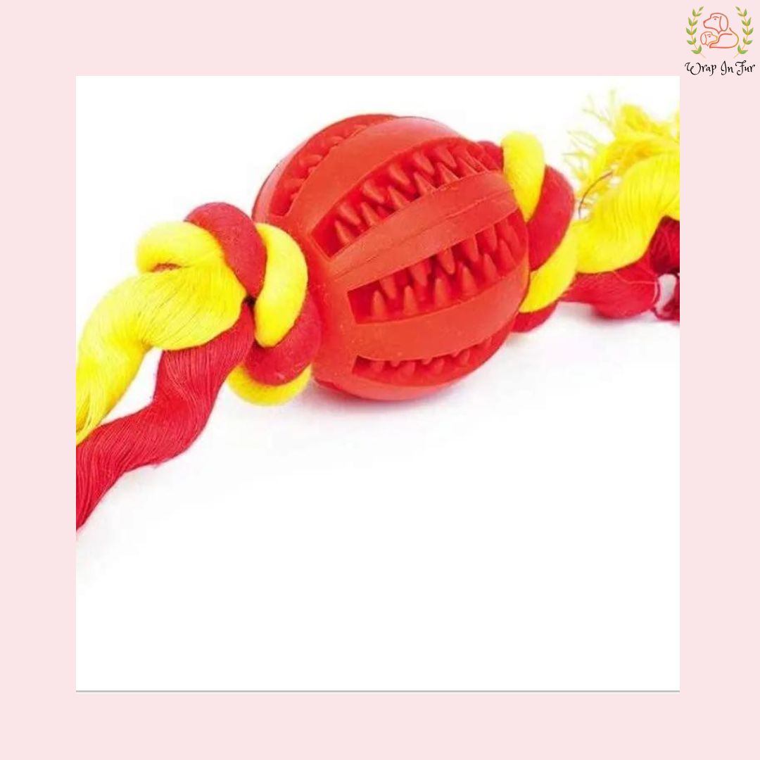 Teeth Training Balls On Cotton Rope For Small Medium Dogs